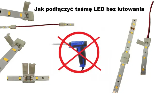 Proste podłączenie taśmy LED 230V bez lutowania. Zobacz, jak łatwo połączyć paski LED za pomocą klipsów.