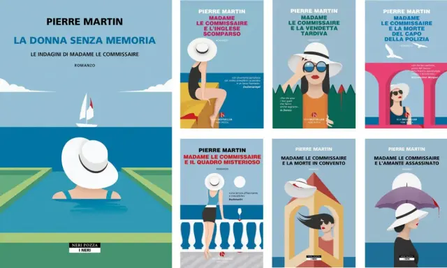 I libri di Pierre Martin in ordine cronologico: "La donna senza memoria", "Madame le Commissaire e l'inglese scomparso", "Madame le Commissaire e la vendetta tardiva", "Madame le Commissaire e la morte del capo della polizia", "Madame le Commissaire e ...