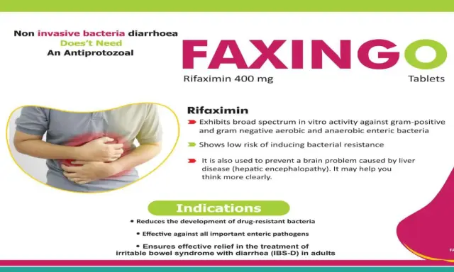 Ulotka leku FAXINGO z rifaximinem 400 mg. Opisuje leczenie biegunki bakteryjnej i zespołu jelita drażliwego.