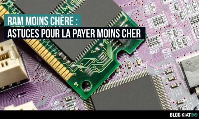 Carte mère avec des barrettes de RAM. Conseils pour choisir sa RAM et payer moins cher.
