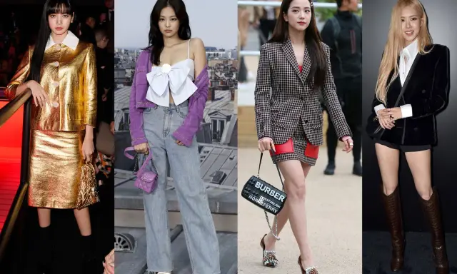 BLACKPINK members showcase diverse styles in a fashion montage, hinting at a potential Jennie Chanel campaign.