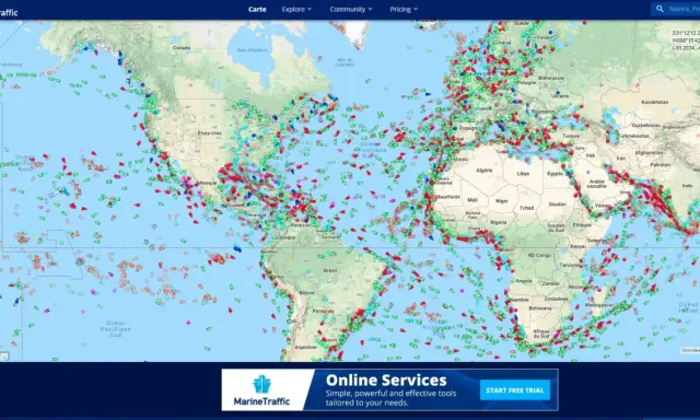 Trafic maritime France - Lire MarineTraffic sans erreur
