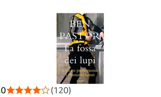 Copertina del libro "La fossa dei lupi" di Ben Pastor, con un uomo in armatura.