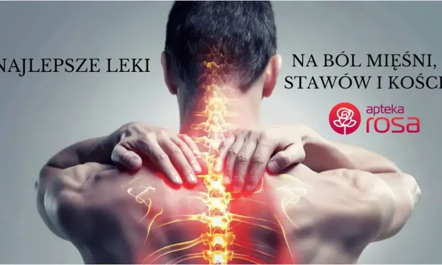 Mężczyzna odczuwa ból w kręgosłupie. Apteka Rosa oferuje najlepsze leki na ból stawów, mięśni i kości.