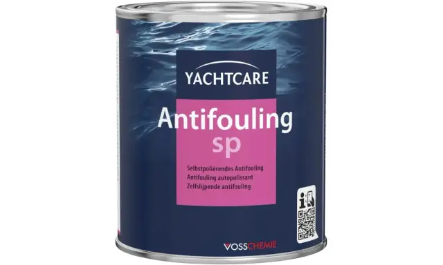 Boîte d'antifouling écologique Yachtcare SP, pour protéger votre bateau des salissures marines.