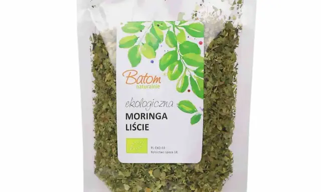 Ekologiczna moringa liście Batom. Dowiedz się, moringa co to za roślina i jakie ma właściwości.