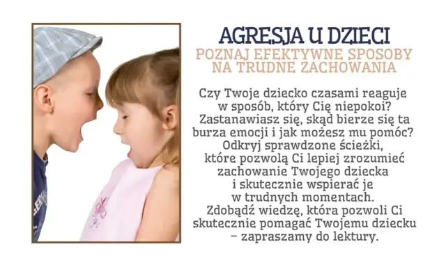 Dwoje dzieci z otwartymi ustami, wyrażające emocje. Tekst o agresji u dzieci i radzeniu sobie z trudnymi zachowaniami.