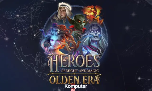 Postacie z gry "Heroes of Might and Magic: Olden Era" - Meduza, goblin, nieumarły i anioł.