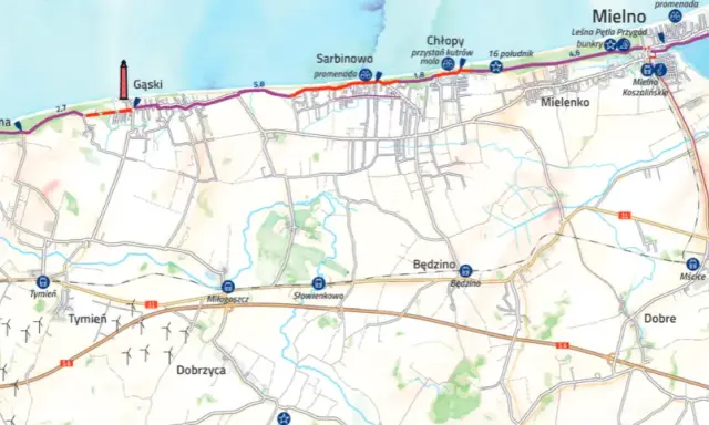 Mielno: Ile km? Najlepsze trasy i jak uniknąć korków?
