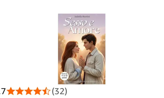 Copertina di "Sesso e Amore" di Isabella Martini, con due adolescenti che si guardano teneramente. Un libro con storie d'amore travolgenti per giovani lettori.