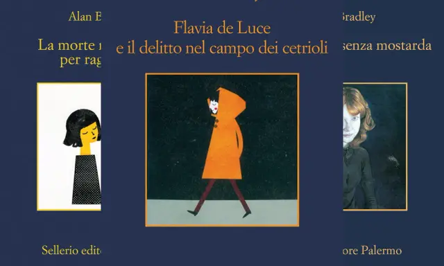 I libri di Flavia de Luce in ordine cronologico: "La morte per rag", "e il delitto nel campo dei cetrioli", "senza mostarda". Sellerio editore Palermo.
