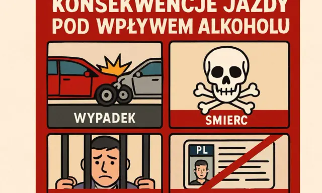Jazda po alkoholu to wykroczenie, które prowadzi do wypadków, śmierci, więzienia i utraty prawa jazdy.