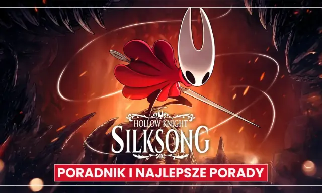 Hornet w czerwonej pelerynie, gotowa do walki w świecie Hollow Knight Silksong. Poradnik i najlepsze porady.