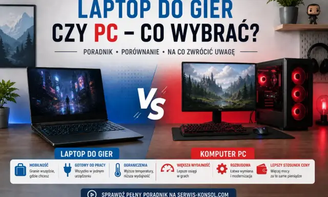 Laptop do gier czy PC? Porównanie, co wybrać, gdy chcesz grać. Zobacz, co to jest laptop do gier i jakie ma zalety.