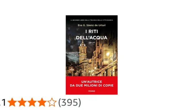 Copertina del thriller "I riti dell'acqua" ambientato nei Paesi Baschi, con un'atmosfera notturna e misteriosa.
