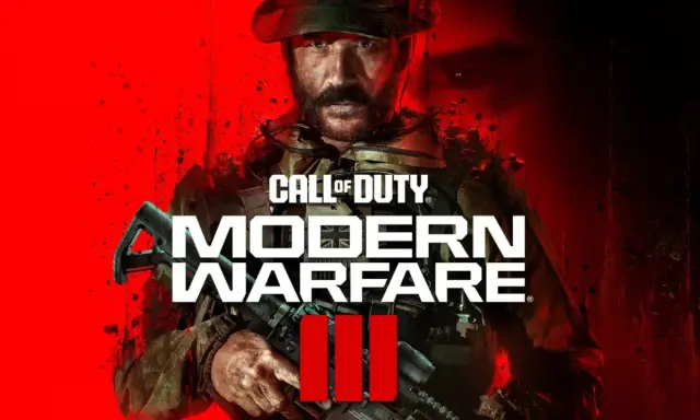 Kapitan Price z serii Call of Duty: Modern Warfare, gotowy do walki. Czerwone tło i mroczna atmosfera zapowiadają intensywne starcia.