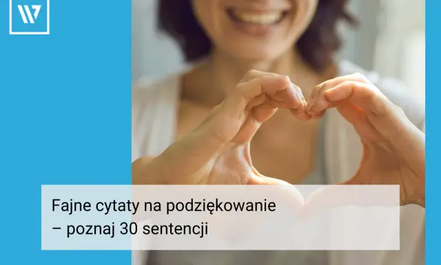 Uśmiechnięta kobieta tworzy dłońmi serce.