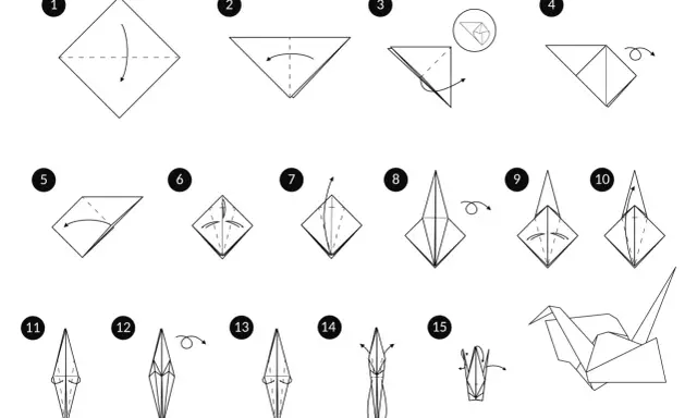 Instrukcja krok po kroku, jak zrobić łabędzia z serwetki. Origami dla początkujących.