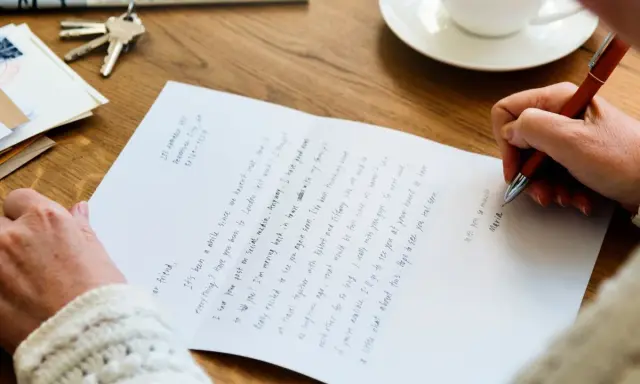 Piszę list do przyjaciela, z nadzieją na szybkie spotkanie. Z wyrazami szacunku, Maria.