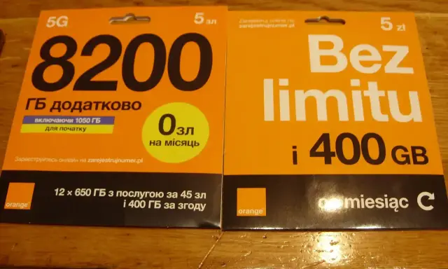Oferty Orange: 8200 GB dodatkowo za 0 zł na miesiąc lub nielimitowany internet z 400 GB. Sprawdź, w jakiej sieci numer!