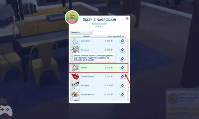 Chcesz wiedzieć, jak zrobić bliźniaki w The Sims 4? W sklepie z nagrodami kup "Płodna" za 3000 punktów, by zwiększyć szansę na wieloraczki.