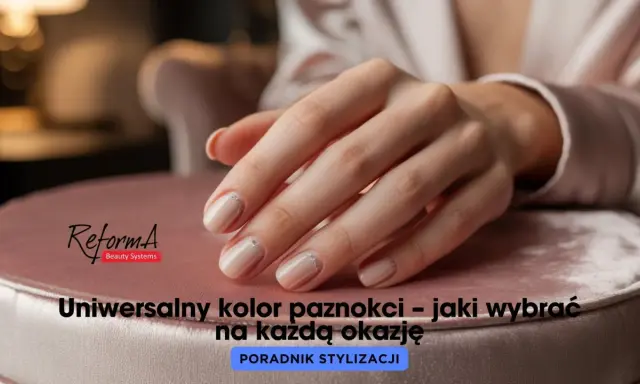 Eleganckie, beżowe paznokcie z subtelnym zdobieniem. Idealny wybór na każdą okazję, podkreślający naturalne piękno dłoni.