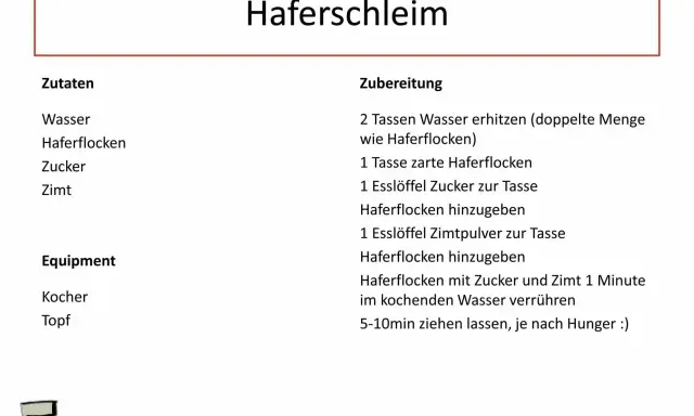 Rezept für Haferschleim: Zutaten und Zubereitungsschritte für einen einfachen und leckeren Haferbrei.