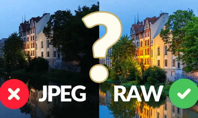 Porównanie zdjęć: po lewej ciemny JPEG (zły wybór), po prawej jasny RAW (dobry wybór). W jakim formacie robić zdjęcia?