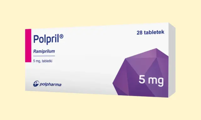 Opakowanie leku Polpril 5 mg. Przed zastosowaniem zapoznaj się z ulotką, by poznać możliwe polpril skutki uboczne.