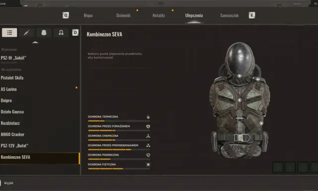 Kombinezon SEVA w grze STALKER 2, dostępny przez Game Pass, oferuje ochronę termiczną, chemiczną i fizyczną.