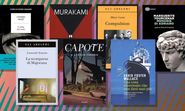 Copertine di libri che raccontano storie vere, tra cui "Il volto del male" e "A sangue freddo".