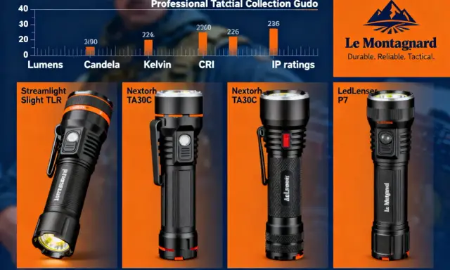 Comparaison de lampes LED tactiques : Streamlight, Nextorch, LedLenser. Avantages et inconvénients des lampes LED.