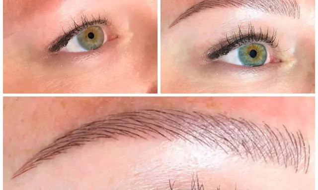 Ojos con mirada impactante y cejas perfectas gracias al microblading.