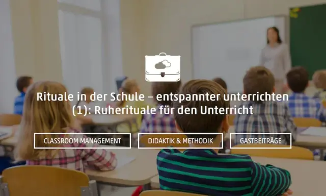 Schüler im Klassenzimmer, bereit für entspanntes Unterrichten. Fokus auf Rituale für Ruhe im Unterricht.