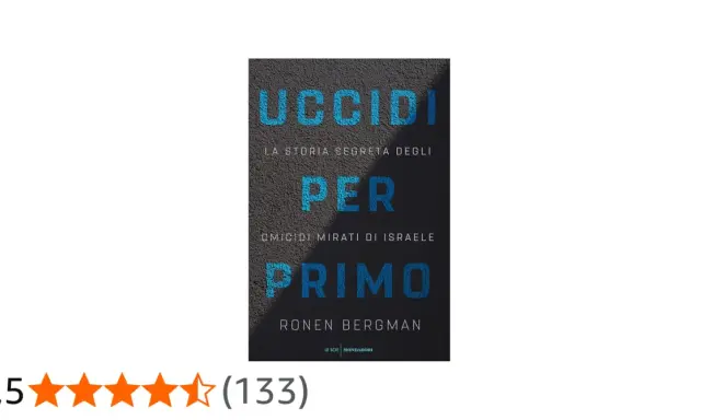Copertina del libro "Uccidi per primo", la storia segreta degli omicidi mirati di Israele.