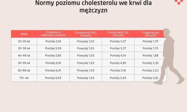 Tabela norm cholesterolu LDL dla mężczyzn. Podwyższony cholesterol LDL może być niebezpieczny.
