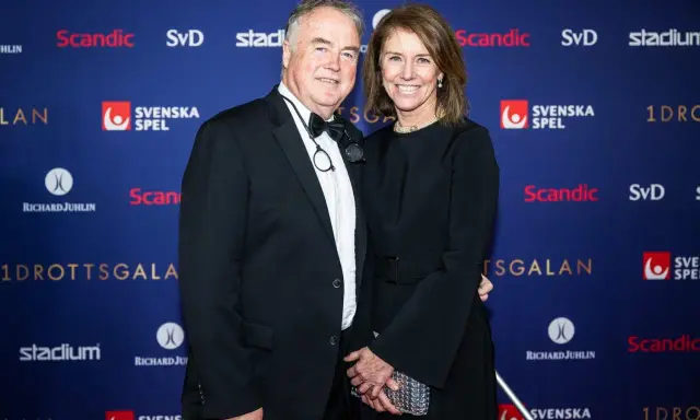 Helen Alfredsson och Kenta Nilsson på Idrottsgalan.