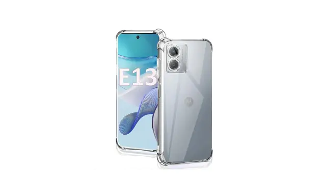 Przezroczyste etui ochronne na telefon Moto E13.