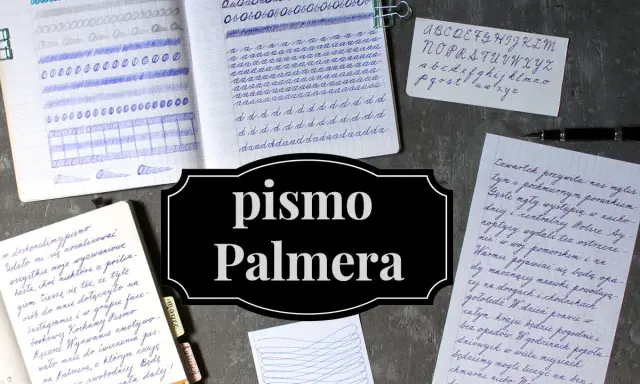 Ładne pismo na zeszytach i kartkach, ćwiczenia liter i cyfr.