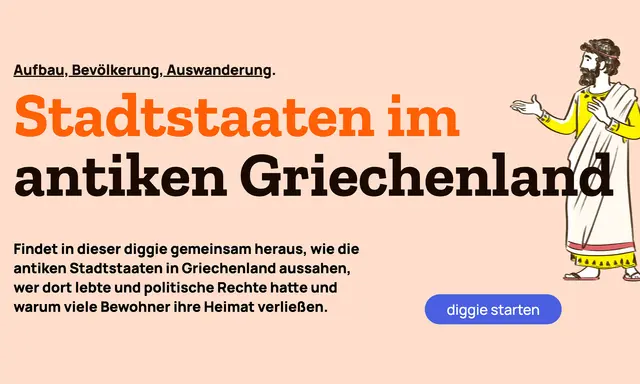 Ein grieche der antike erklärt die Stadtstaaten im antiken Griechenland.