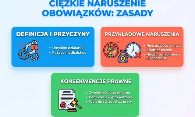 Zwolnienie dyscyplinarne krok po kroku: uniknij błędów, chroń firmę