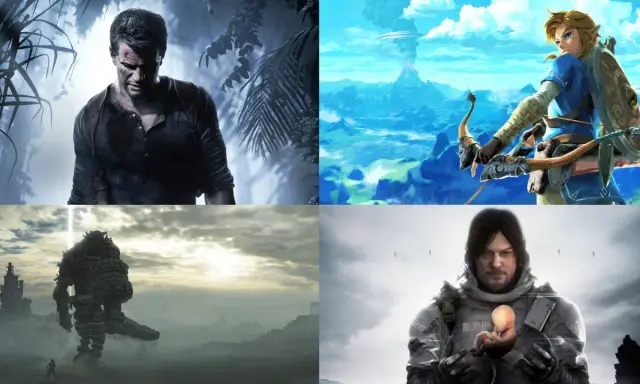Nathan Drake, Link, a colossus i Sam Porter Bridges – bohaterowie najlepszych gier przygodowych.