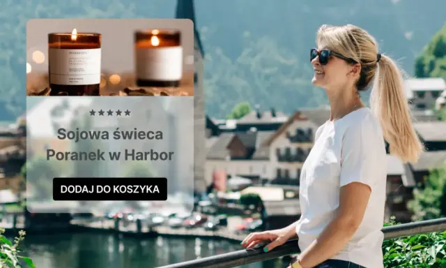 Sojowa świeca "Poranek w Harbor" idealna do sprzedaży internetowej. Dodaj do koszyka i poczuj zapach relaksu.