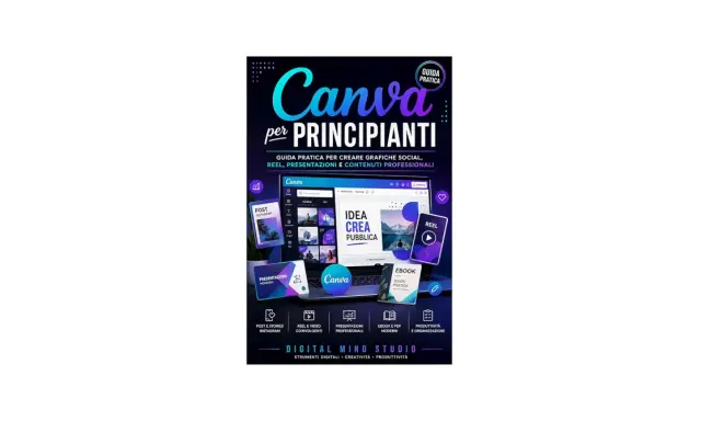 Guida pratica per creare grafiche, reel, presentazioni e contenuti professionali con Canva. Impara come creare un ebook con Canva e molto altro.