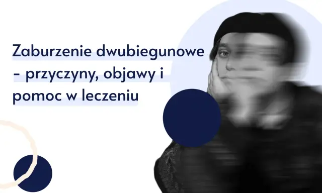 Zaburzenie dwubiegunowe: przyczyny, objawy i pomoc w leczeniu. Rozmyta twarz sugeruje wewnętrzne zmagania.