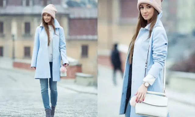 Błękitny płaszcz: 10+ stylizacji na każdą okazję. Odkryj swój look!