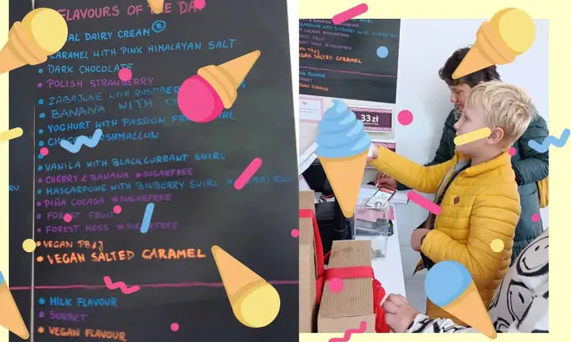 Chłopiec wybiera smak lodów z tablicy "Flavours of the Day". Czy lody są policzalne czy niepoliczalne?