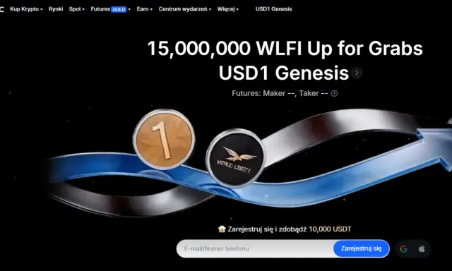 Promocja na giełdzie MEXC: 15 mln WLFI i 10 000 USDT do zdobycia. Zarejestruj się i zacznij handlować!