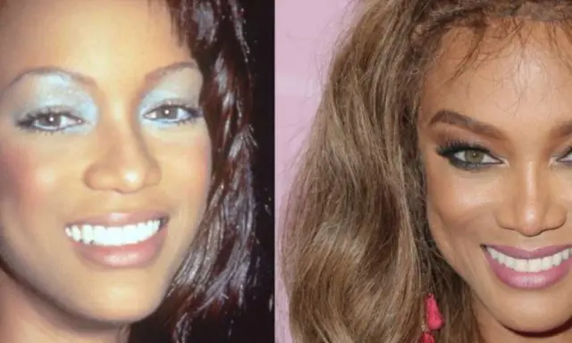 Teinture sourcils avant après blonde : comparaison de deux looks, l'un avec des sourcils plus foncés et l'autre avec des sourcils plus clairs, accentuant le regard.