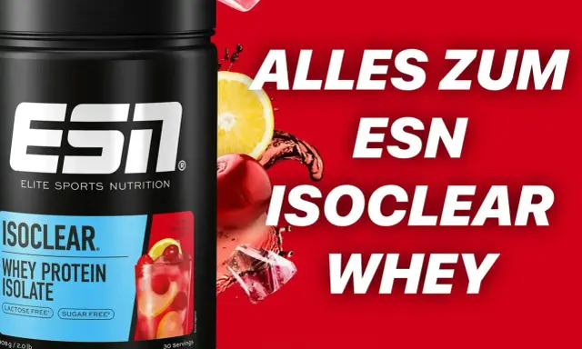 ESN Isoclear Whey Protein Isolate: Der Unterschied liegt in der Reinheit. Erfrischend, laktose- und zuckerfrei.